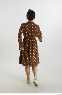 Aera  1 back view brown dots dress casual dressed…